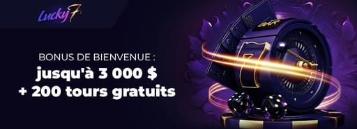 Bonus de bienvenue Lucky7even Casino