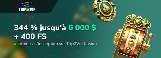 Bonus de bienvenue Trip2vipCasino