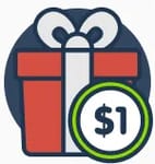 bonus &agrave; partir de 1$ de d&eacute;p&ocirc;t