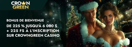 L’offre de bienvenue de Crown Green Casino