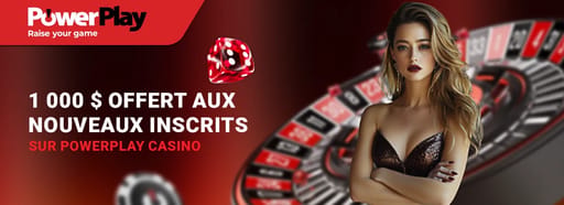 Le bonus bienvenue powerplay casino