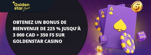 Bonus de bienvenue Golden Star Casino