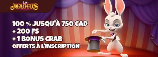 Bonus de bienvenue Magius Casino