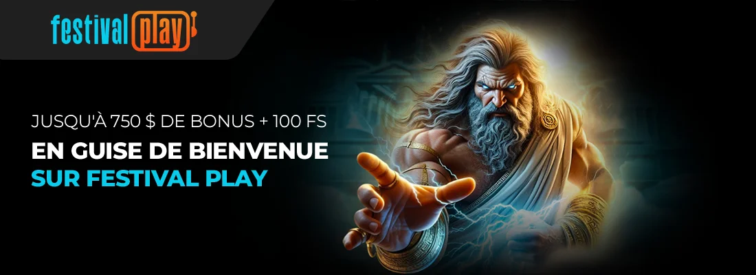 Le bonus bienvenue festivalplay casino