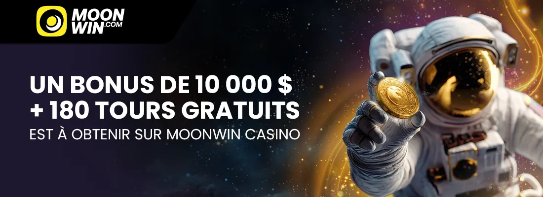 Le bonus bienvenue moonwin casino