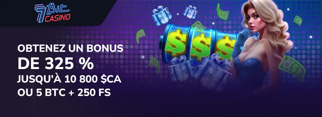 Le bonus de bienvenue bit casino