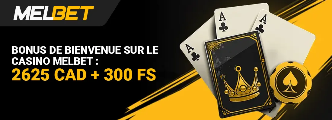 Le bonus de bienvenue melbet casino